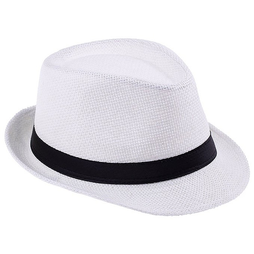 fedora with white band