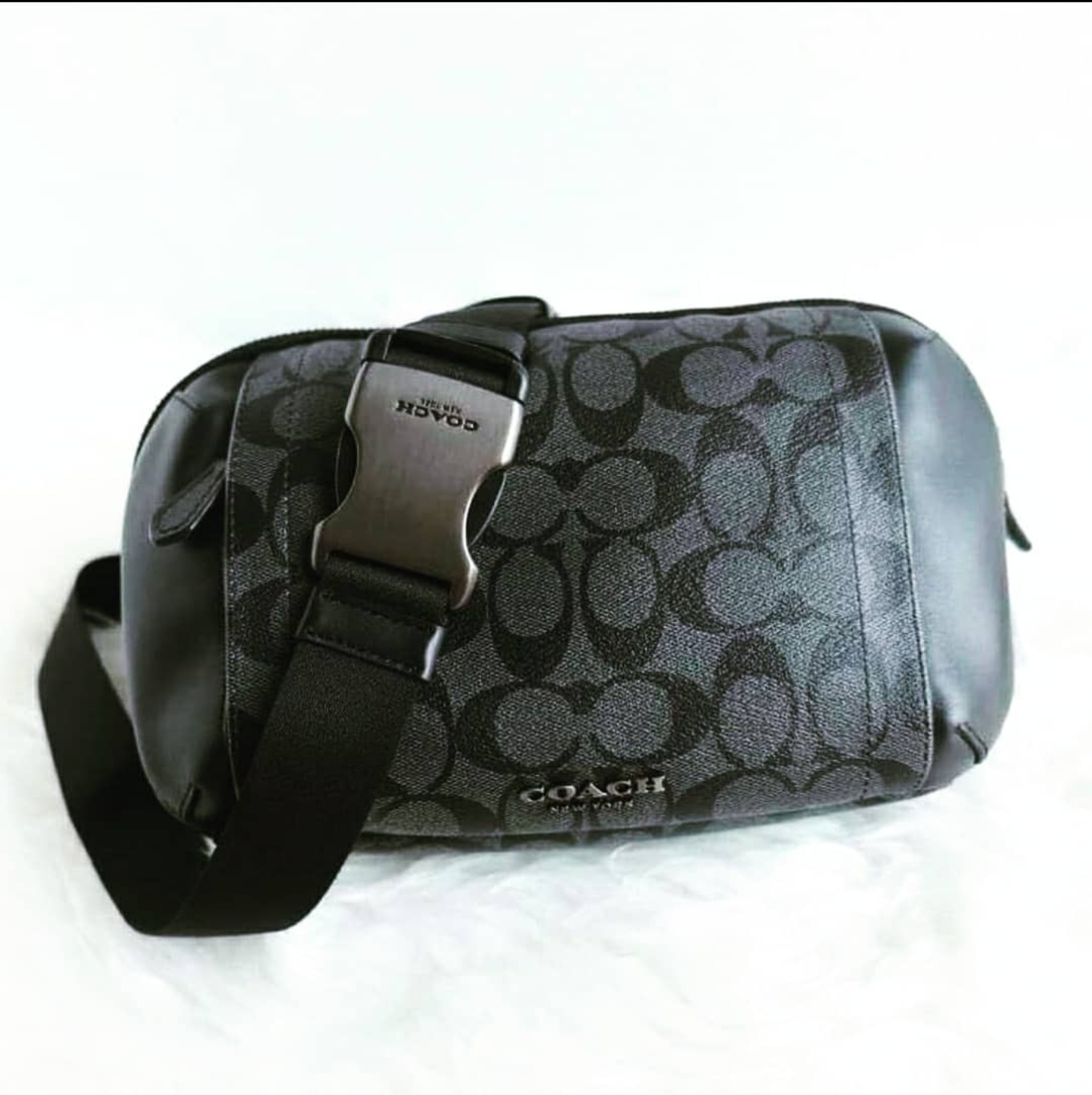 Original Coach F38749 Graham Utility Pack In Signature Canvas Men's