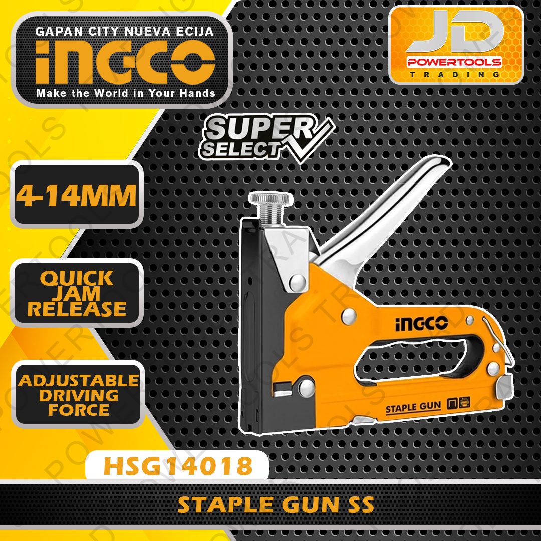INGCO Stapler Staple Gun Tacker Super Select HSG14018 Lazada PH