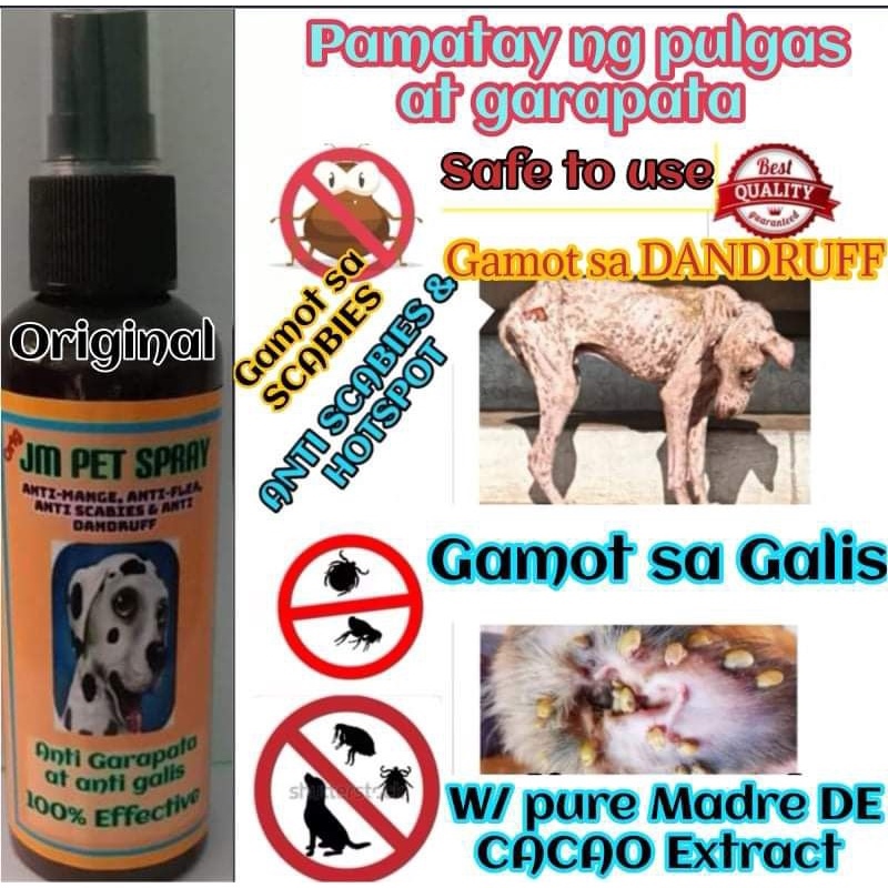Pet Spray Gamot sa Galis ng Aso 100ml orange(Original) Lazada PH