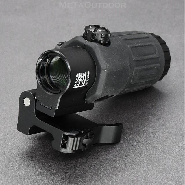 558 Red Dot Holographic Sight & G33 Magnifier Combo - 3X Magnification Optics For Precision Shooting