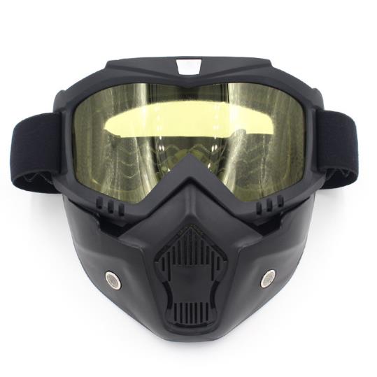 Motorcycle Goggles Mask Motorcycle Helmet Goggles Removable Mask Open Face Half Face Motorcycle