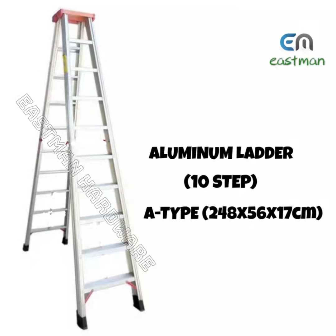 ALUMINUM LADDER (10 STEP) A TYPE (248X56X17CM) Lazada PH