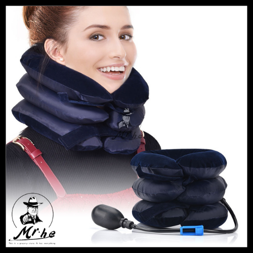 Cervical Retractor and Inflatable Adjustable Neck Extender Helps Neck