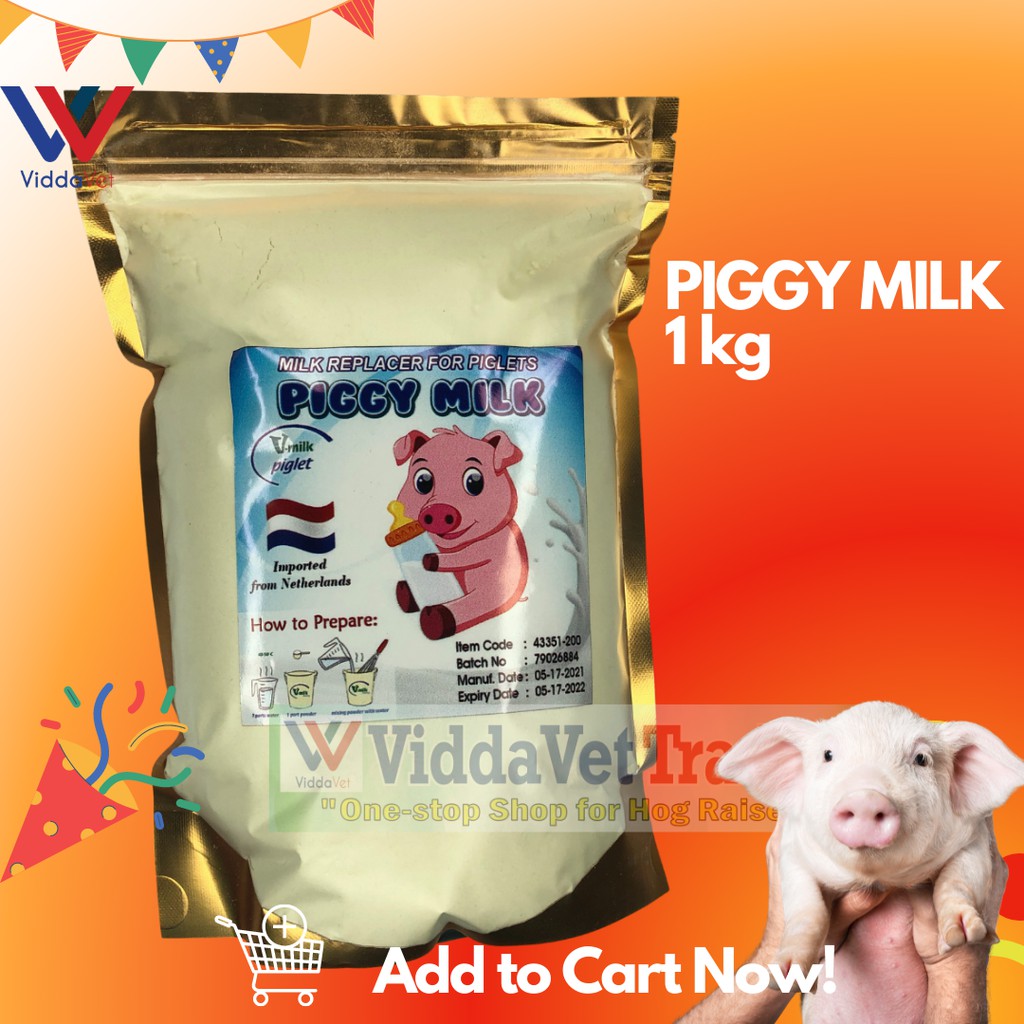 Piggy Milk 1 kg milk replacer for newborn pigs piglets Lazada PH