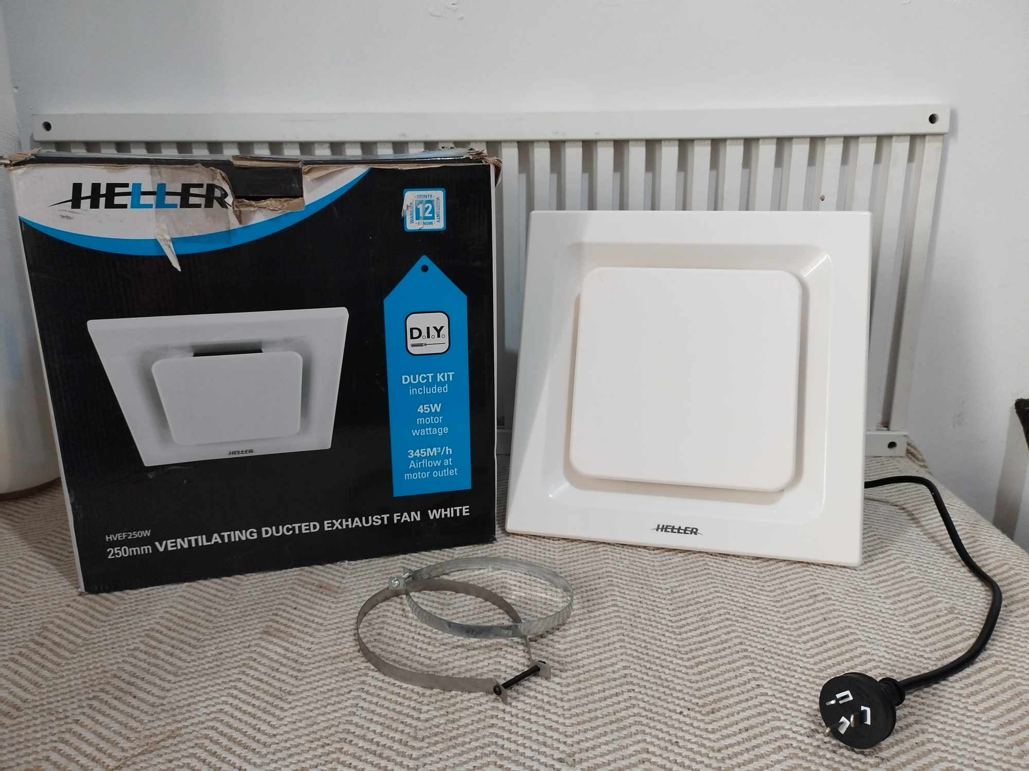 Surplus! HELLER, 250mm Ventilating Ducted Exhaust Fan Lazada PH