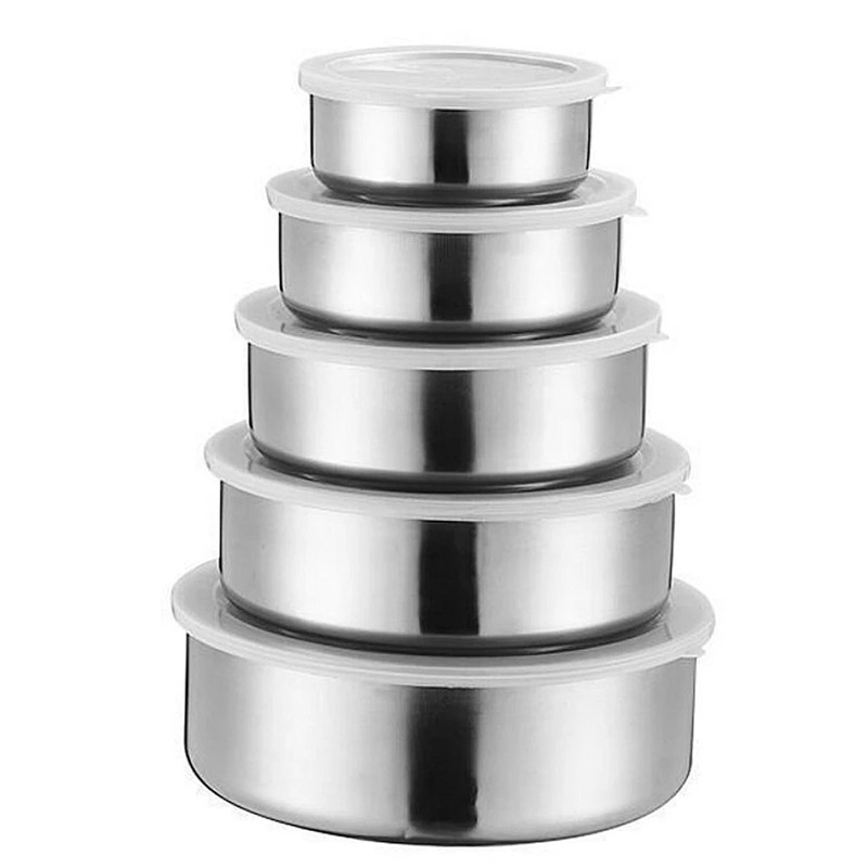 Protect fresh Box 5 in 1 High Quality stainless steel kitchenware 