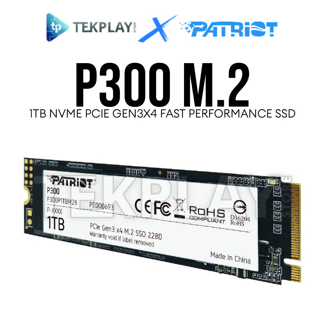 Patriot Ssd Pcie 3x2 Patriot P300 PCIe Gen X4 1TB SSD 1TB/512GB
