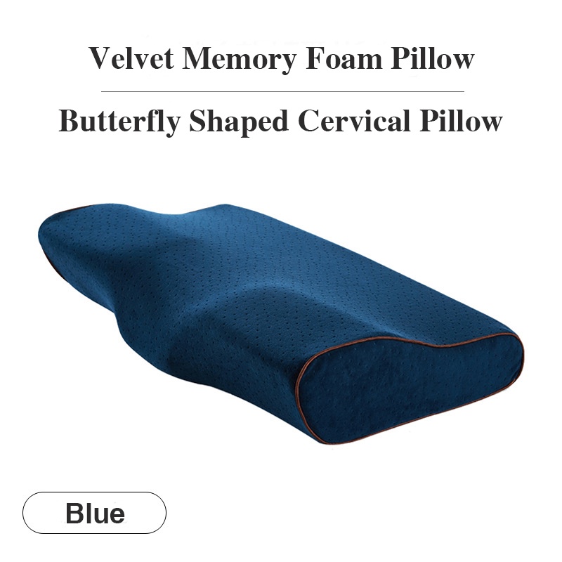 Memory Foam Neck Pillow Orthopedic Cervical Sleep Massager Pillow 