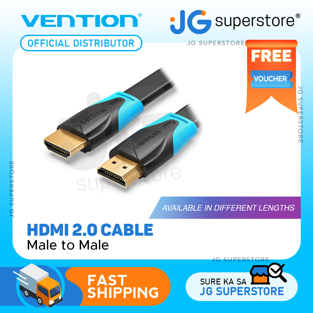Vention HDMI 2.0 Cable Flat (Male to Male) 4KHD 60Hz Video Cable with ...