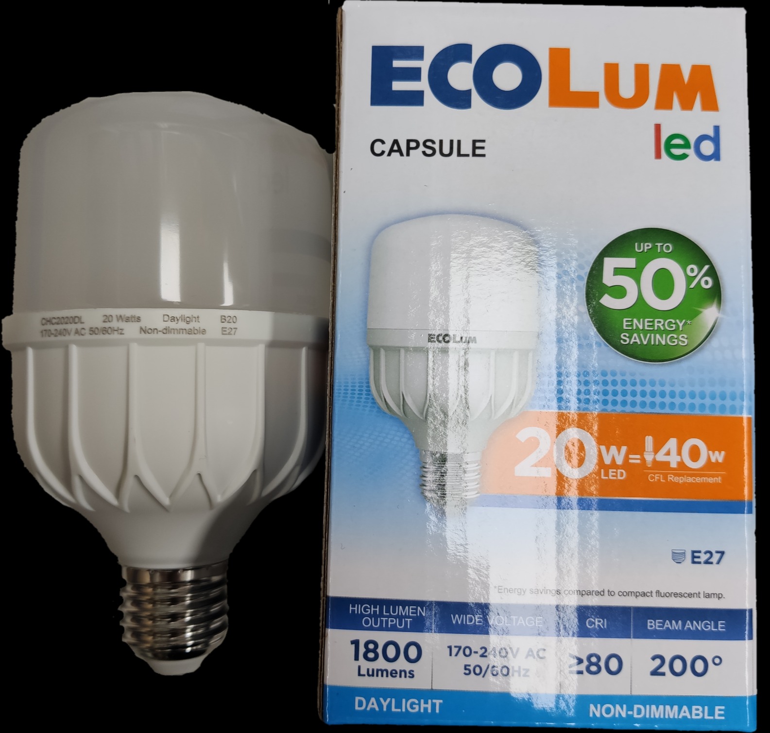 Permission trap There is a need to 20W LED Capsule E27 220V Daylight ( Ecolum), 20W LED Bulb | Lazada PH
