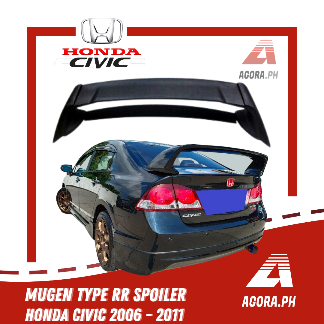 Type RR Mugen Spoiler for Honda Civic 20062011 (Matte Black) Lazada PH
