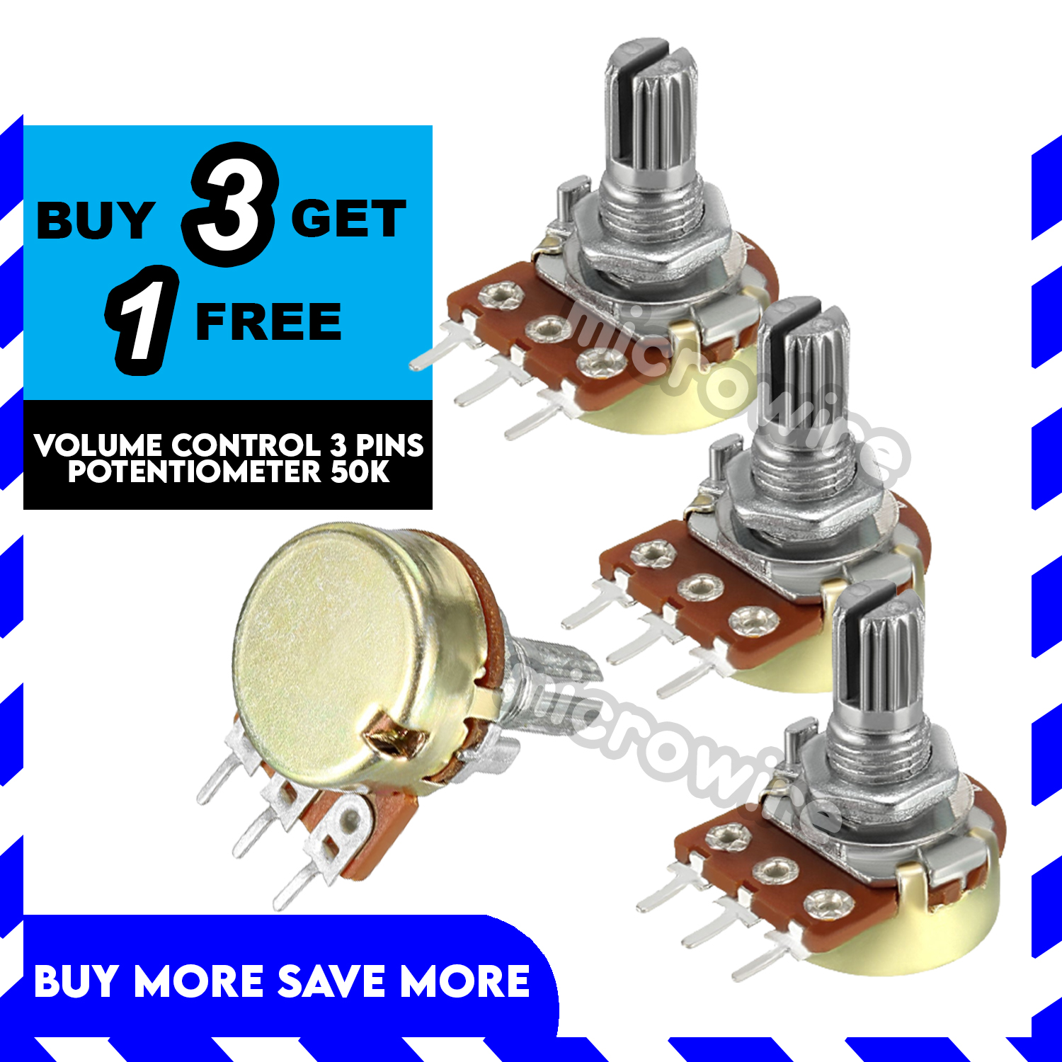 PROMO!!! Original Universal Volume Control 50K 3 pin Sakura Konzert 3