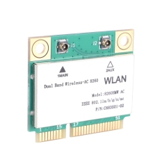 1200Mbps Network Card 8260Hmw Ac 2.4G+5G Mini Pci-E Card 4.2 Bluetooth Wifi Card 802.11Ac 867Mbps for Laptop/Computers