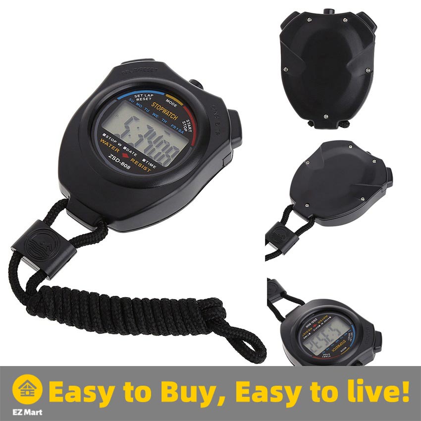 【Fast Shipping】 Handheld Digital Stopwatch Timer Chronograph Sports