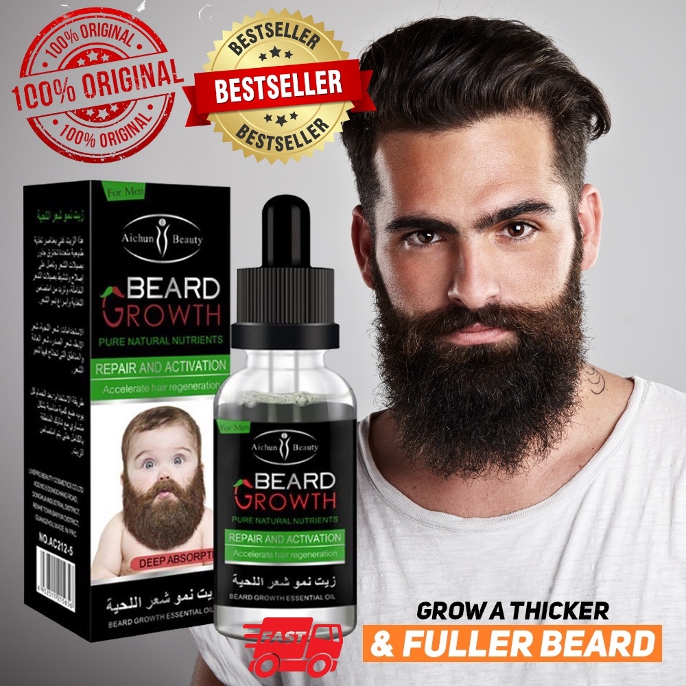 Beard Growth Premium Organic Pampatubo ng Balbas ORIGINAL Mustache