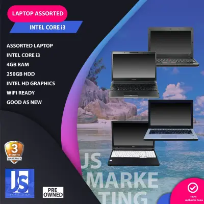 LAPTOP LOWEST PRICE SALE ( ASSORTED BRAND/MODEL INTEL CORE i3 4GB RAM 120GB SSD ) GOOD FOR ONLINE CLASS AND WORK FROM HOME