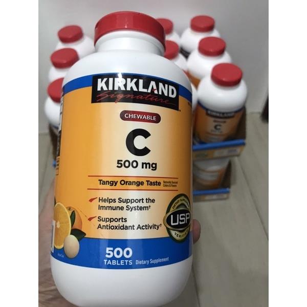 Kirkland Signature Chewable Vitamin C 500 mg. 500 Tablets Lazada PH