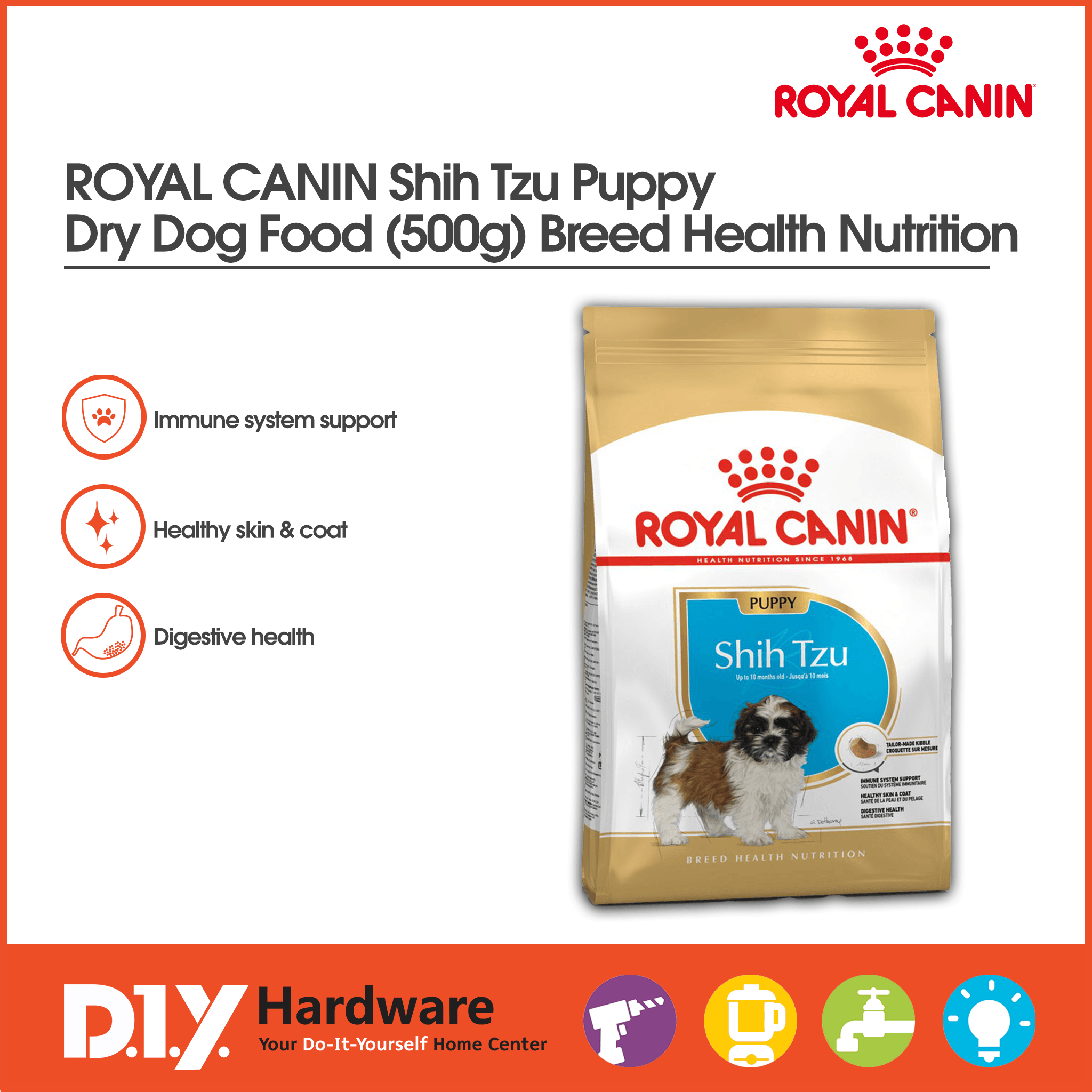 Royal Canin Shih Tzu Puppy Dry Dog Food (500g) - Breed Health Nutrition