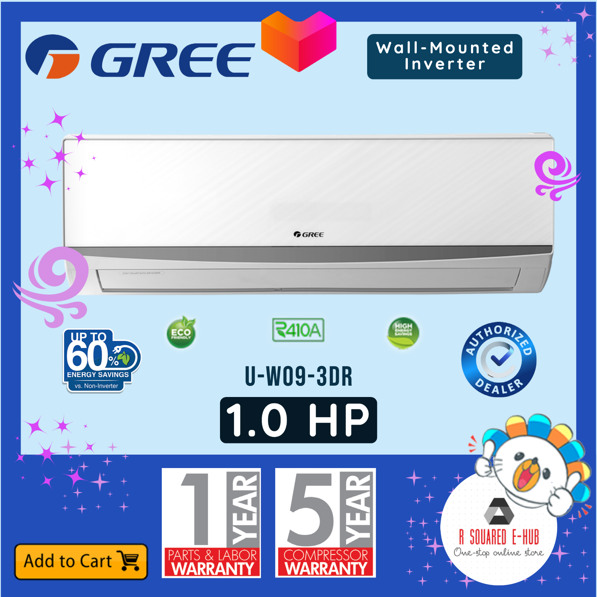 gree u w09 3dr