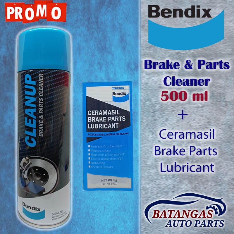 Bendix Brake Cleaner 500ml (BBC4) + Ceramasil Brake Parts Lubricant 6g