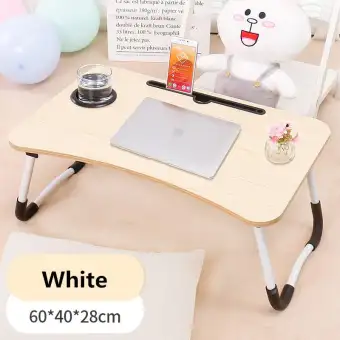 Foldable Lazy Bed Desk Portable Mainstays Laptop Wooden Table