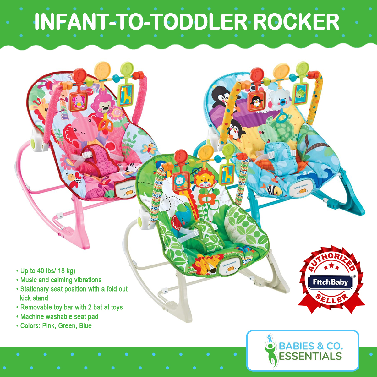 FitchBaby InfanttoToddler Rocker Chair Lazada PH