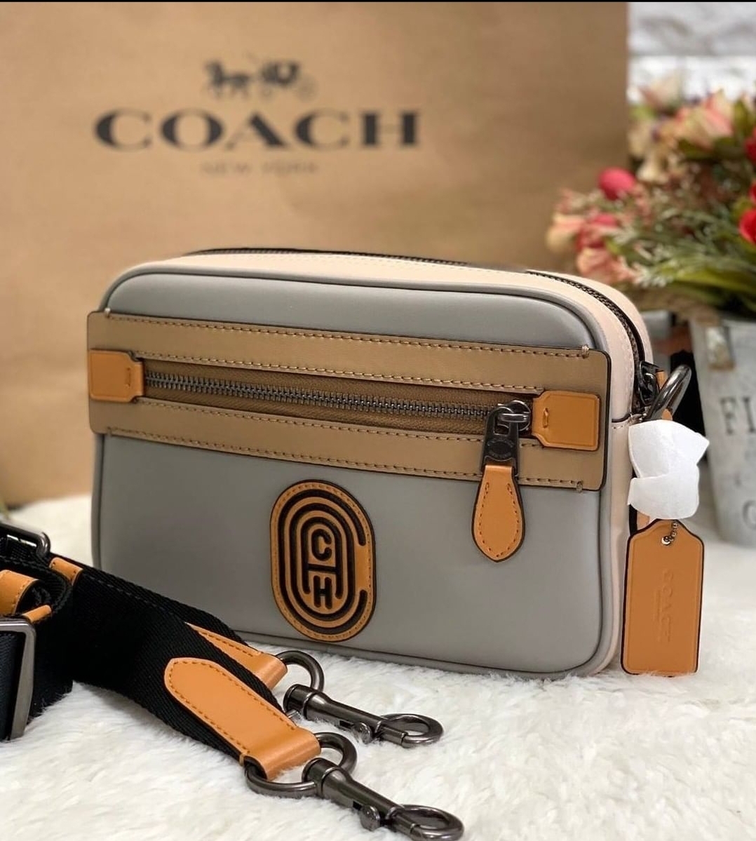 Coach Signature Brown Rainbow 985 Shoulder Bag : Amazon.co.uk: Fashion