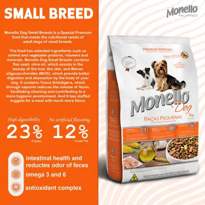 Monello Dog for Small Breeds Original Packaging 1kg