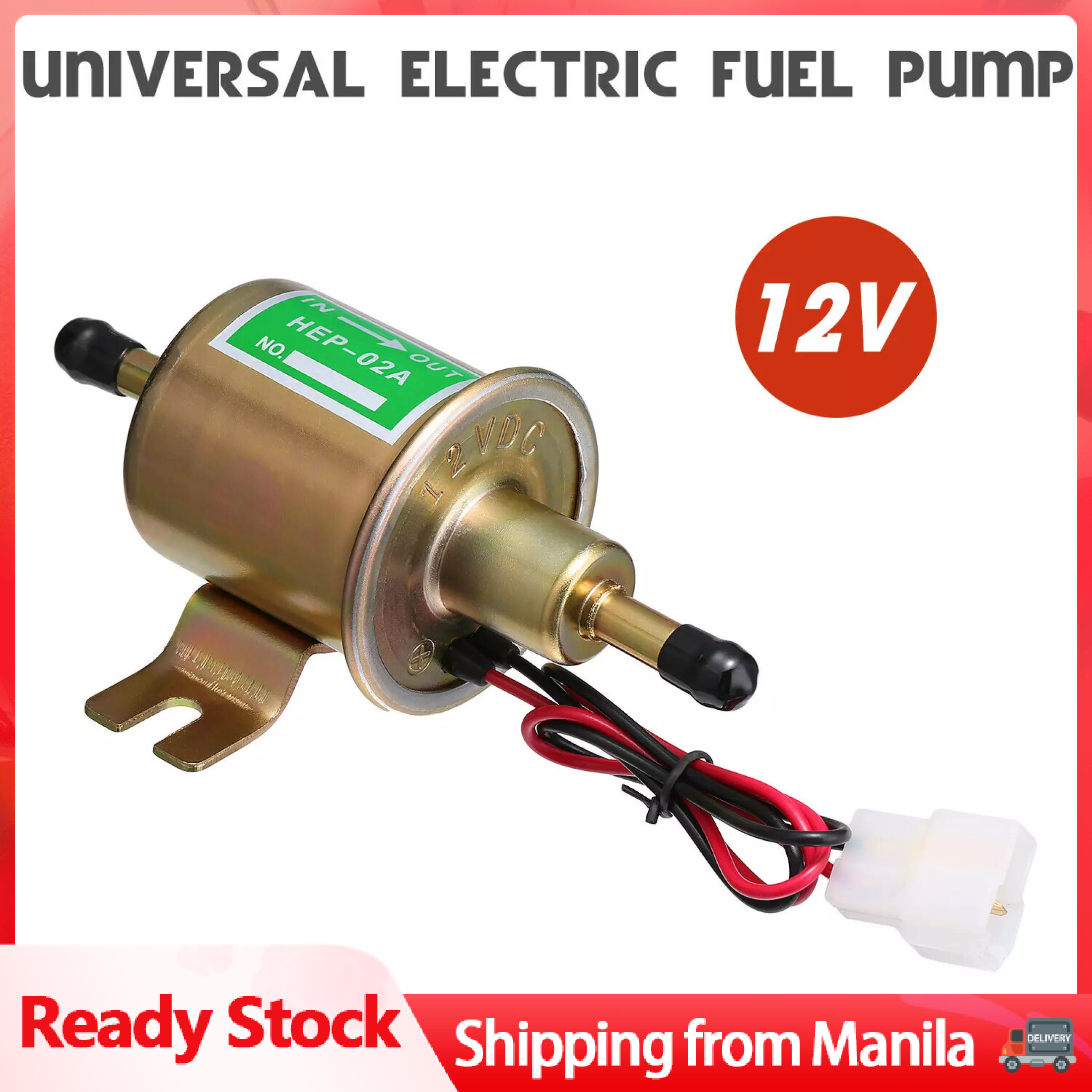 🔥【24 hours shipping】Electric Fuel Pump 12V HEP02A Low Pressure Bolt