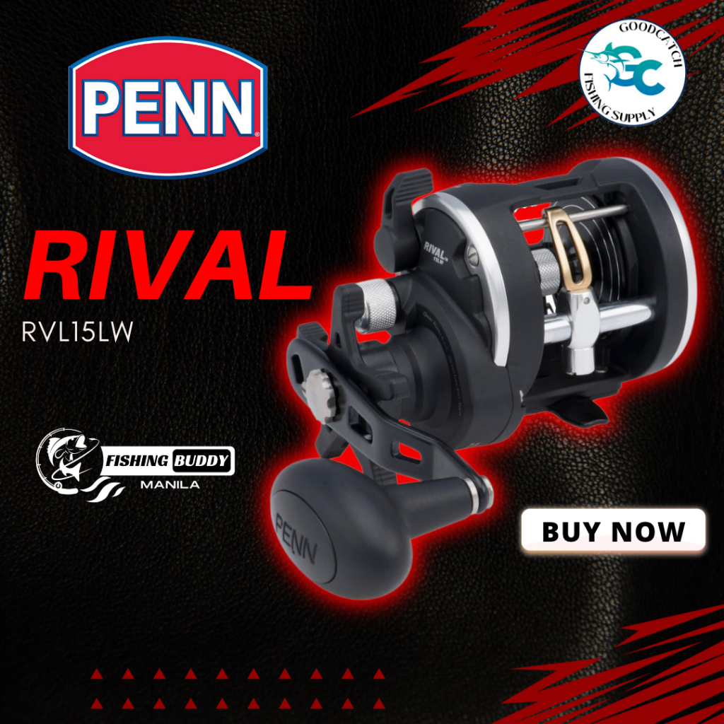 PENN Squall II Level Wind Conventional Reel and Fishing Rod Combo