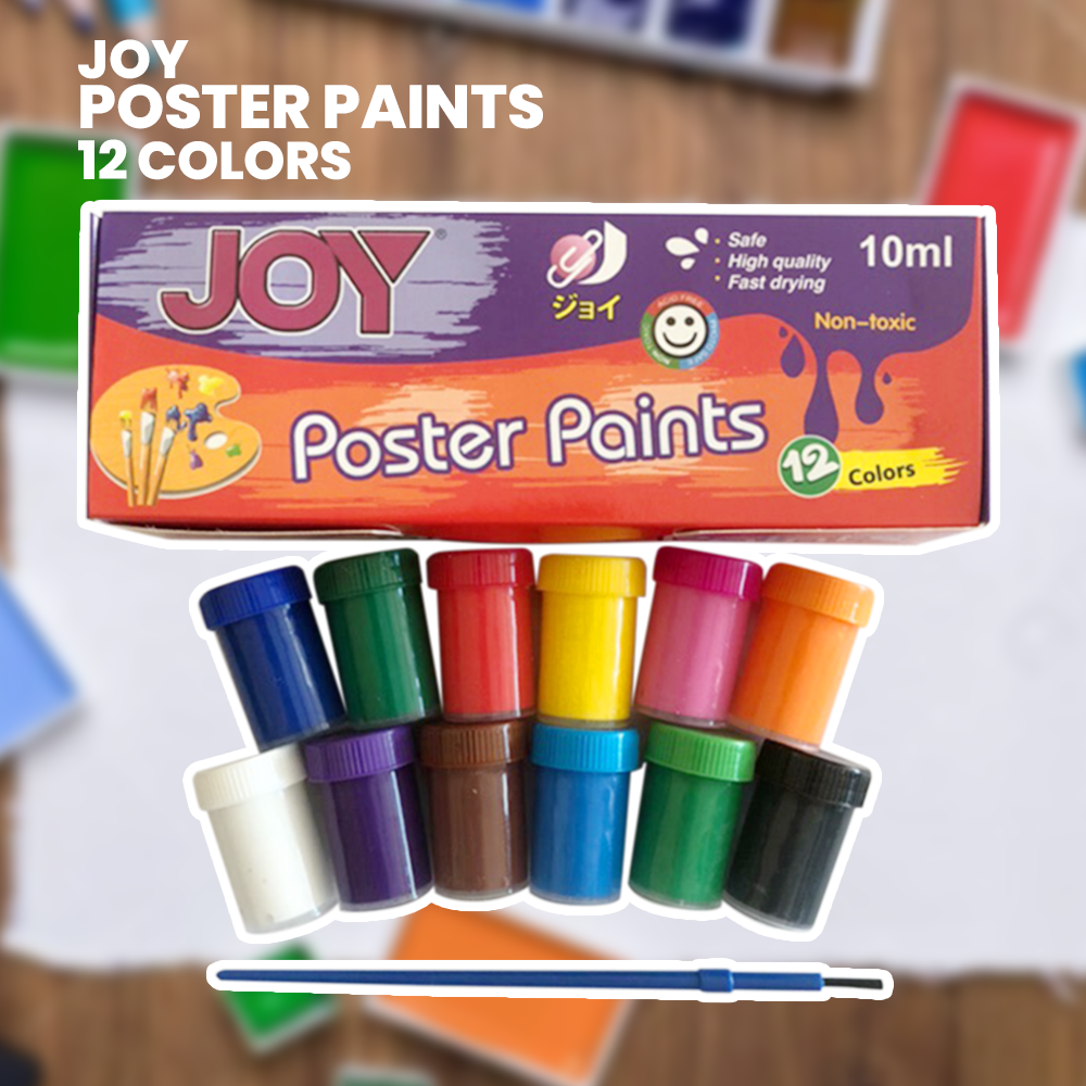 Joy Poster Paints 10ml 12 Colors Lazada PH