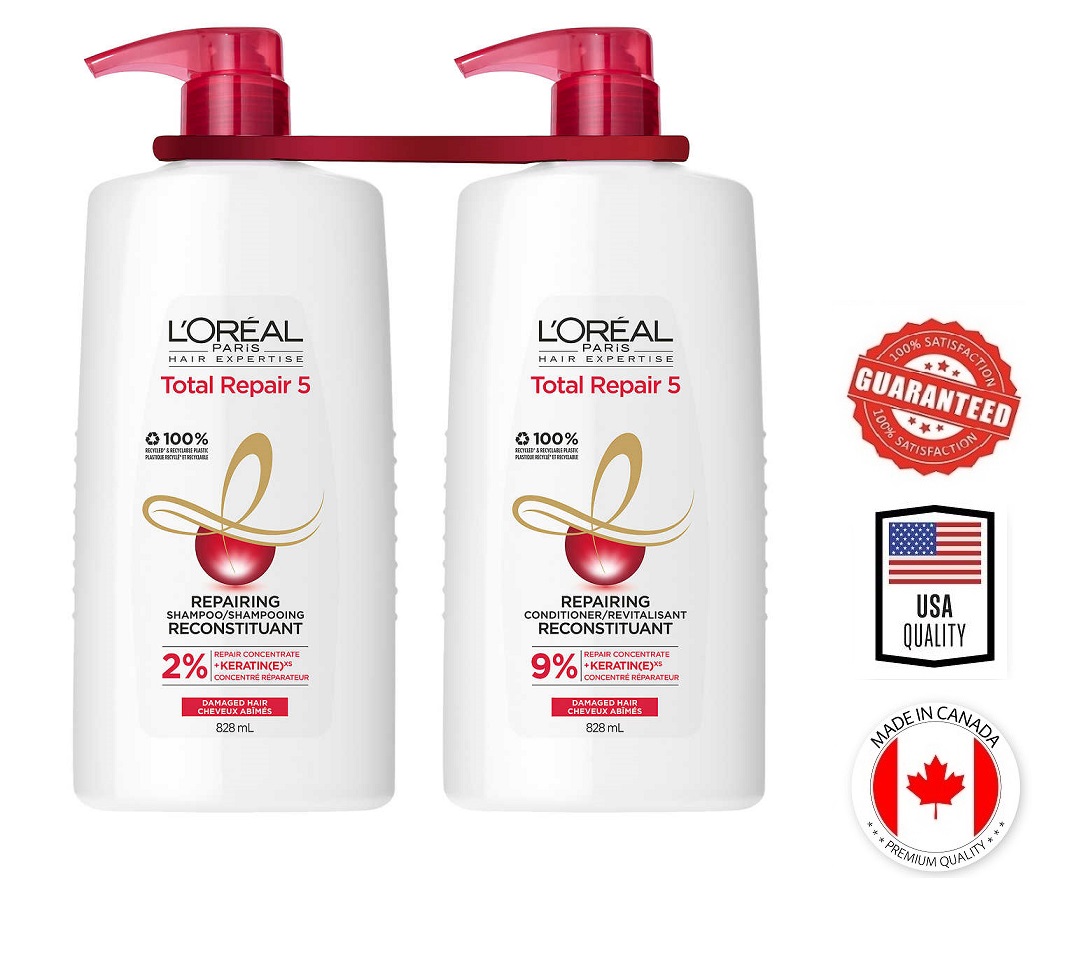 L'Oreal Paris Total Repair 5 Repairing Shampoo With Keratin XS For Dam –  Thesparkleindia
