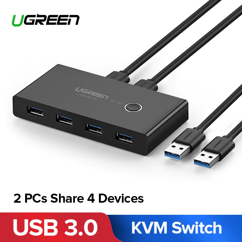 Ugreen KVM Switch Box USB 3.0 2.0 Switcher 2 Port 4 Devices for Printer
