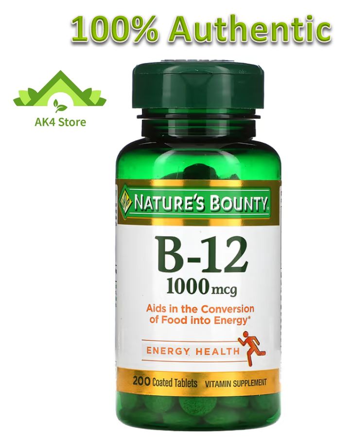 Vitamin B-12 1,000 mcg 200 Tablets, Nature's Bounty B12 | Lazada PH