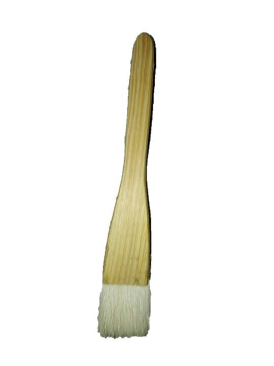 (flat) Takoyaki Barbecue 1 inch FLAT Wooden Oiling Brush (Beige) Per