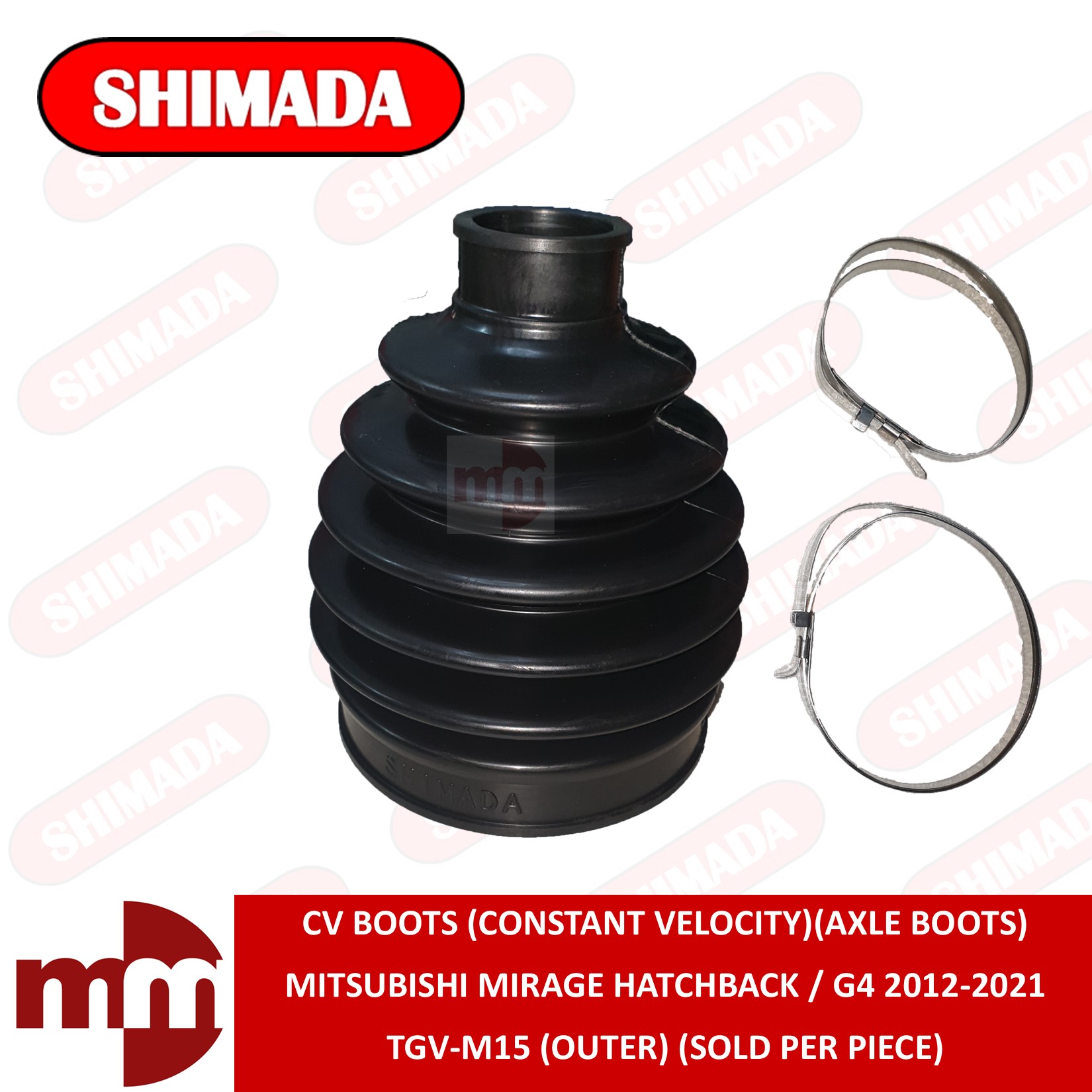 SHIMADA CV Joint Boots for MITSUBISHI MIRAGE HATCHBACK / G4 2012-2021 ...