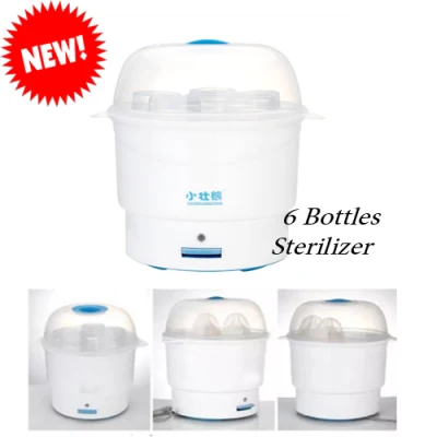 Bottle Steam Sterilizer 6 Bottles (White/Blue)