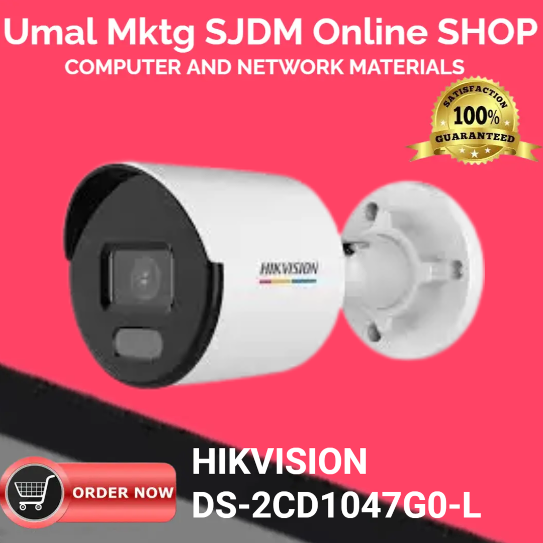 HIKVISION DS2CD1047G0L 4MP ColorVu Lite PoE Fixed Bullet IP Camera