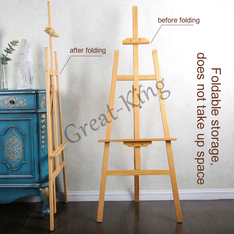 GreatKing Art Painting Easel Drawing Easel Adjustable Pine Wood