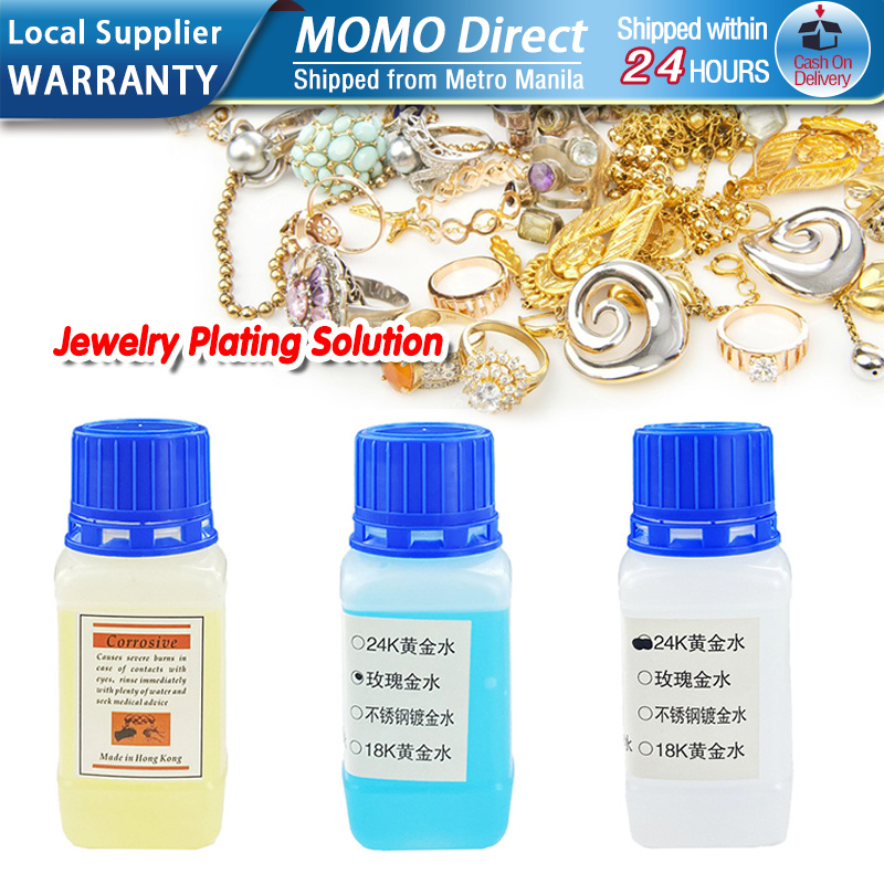 24K Gold Electroplating Water Jewelry Plating Solution Rhodium