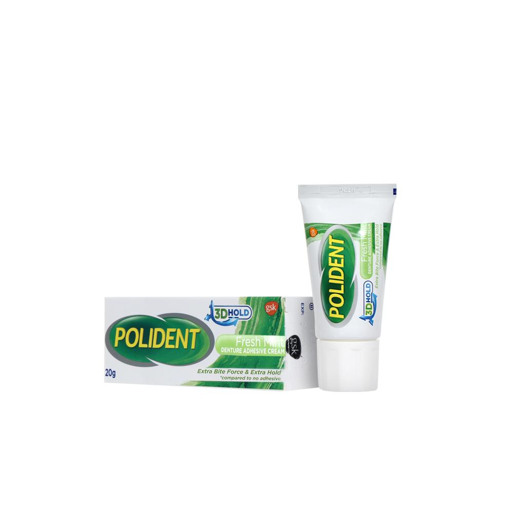 Polident Fresh Mint Denture Adhesive Cream 20g review and price