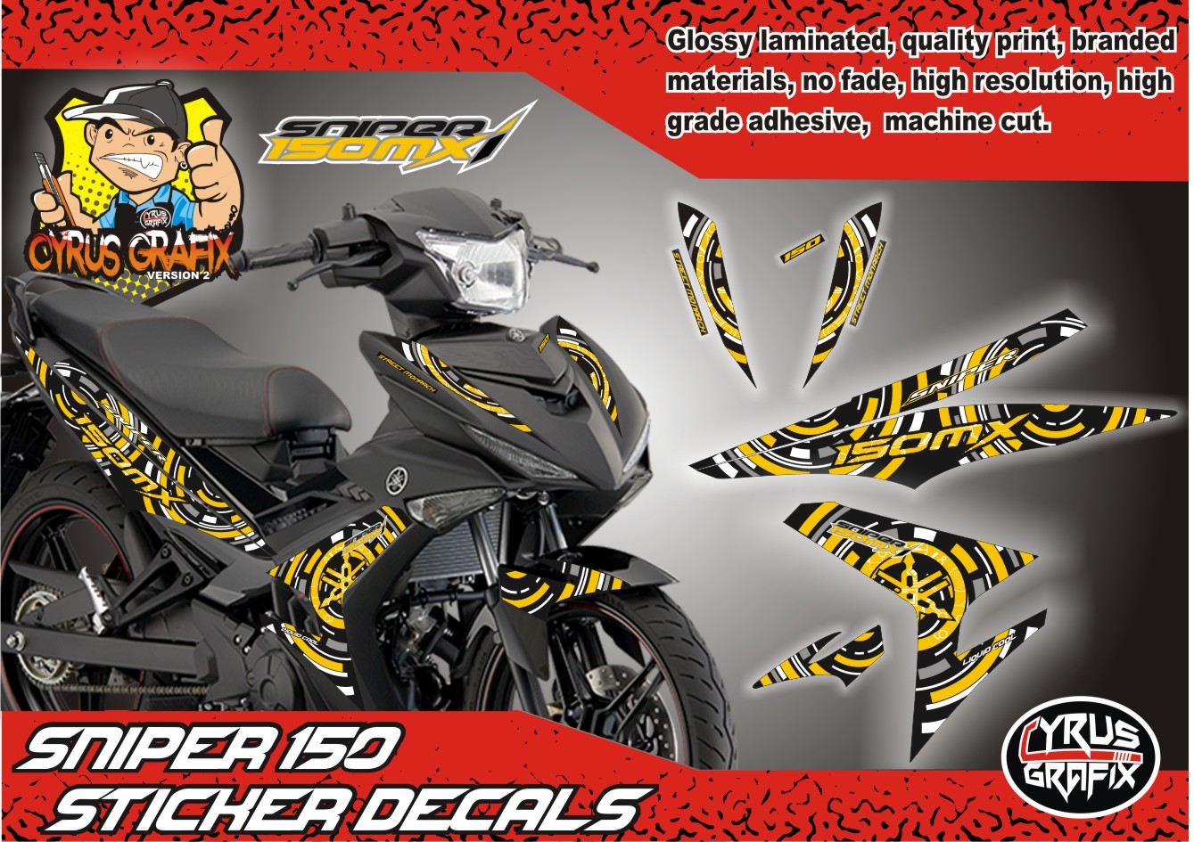 Sniper 150 Sticker Decal Sticker Lazada Ph