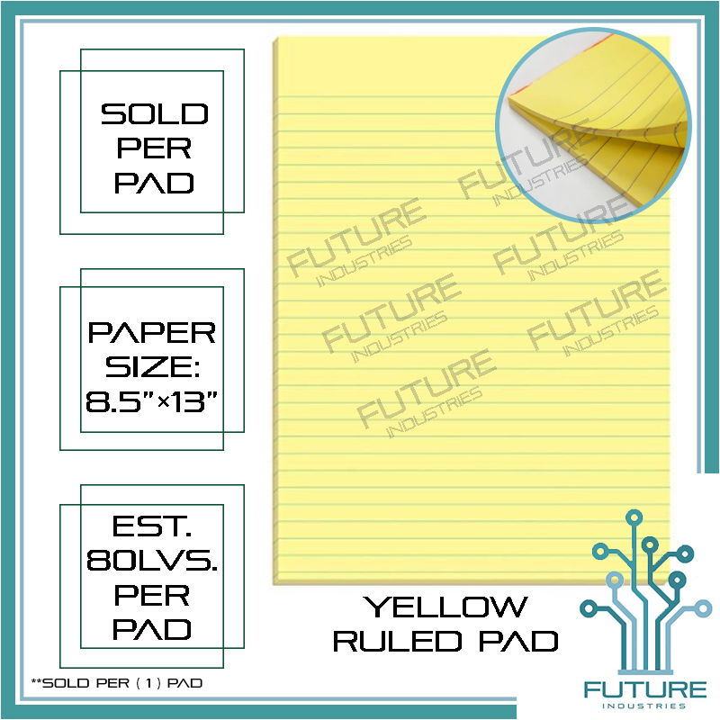 Yellow Pad Branded Quality Paper Office School Pad Paper Legally Ruled