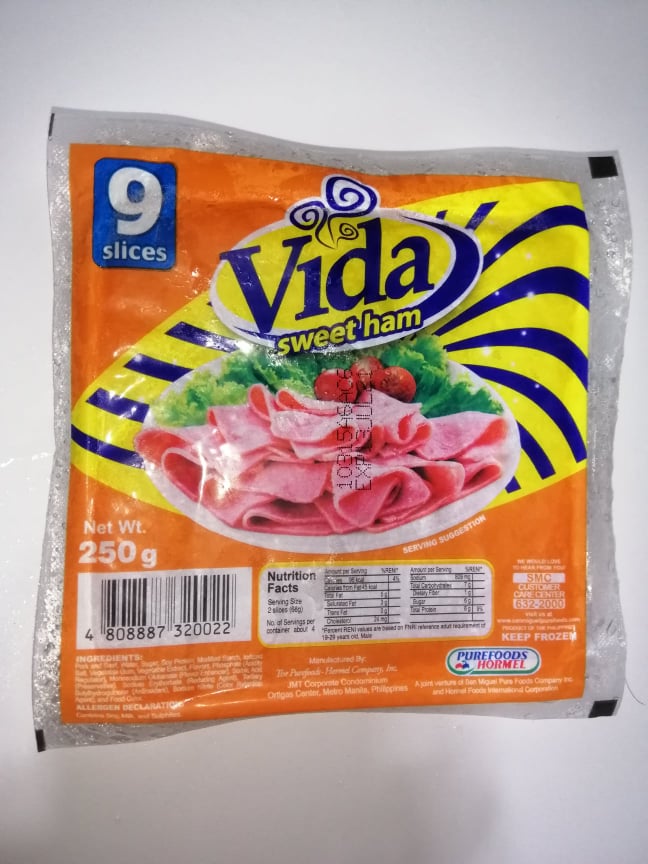 Vida Sweet Ham 250g Lazada PH