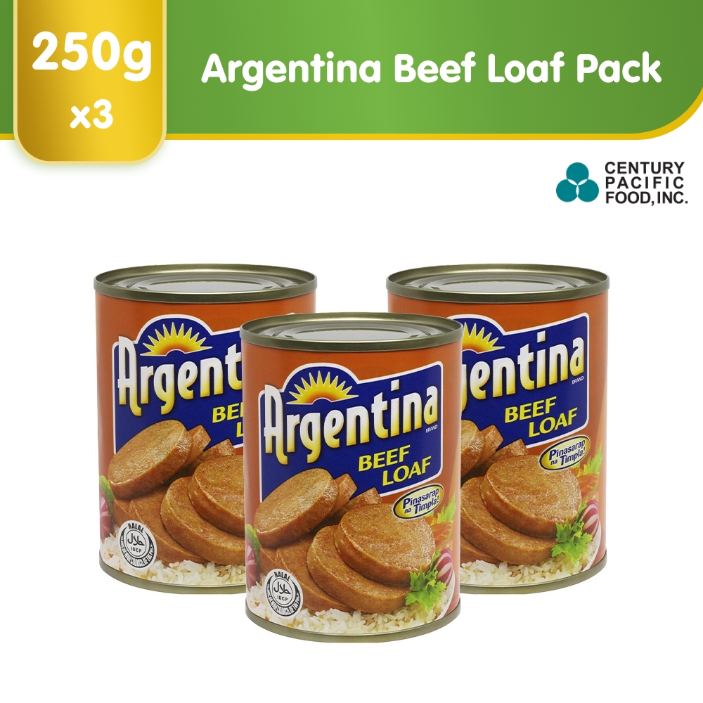 Argentina Beef Loaf 250g Pack of 3 + FREE Birch Tree Choco 29g Lazada PH