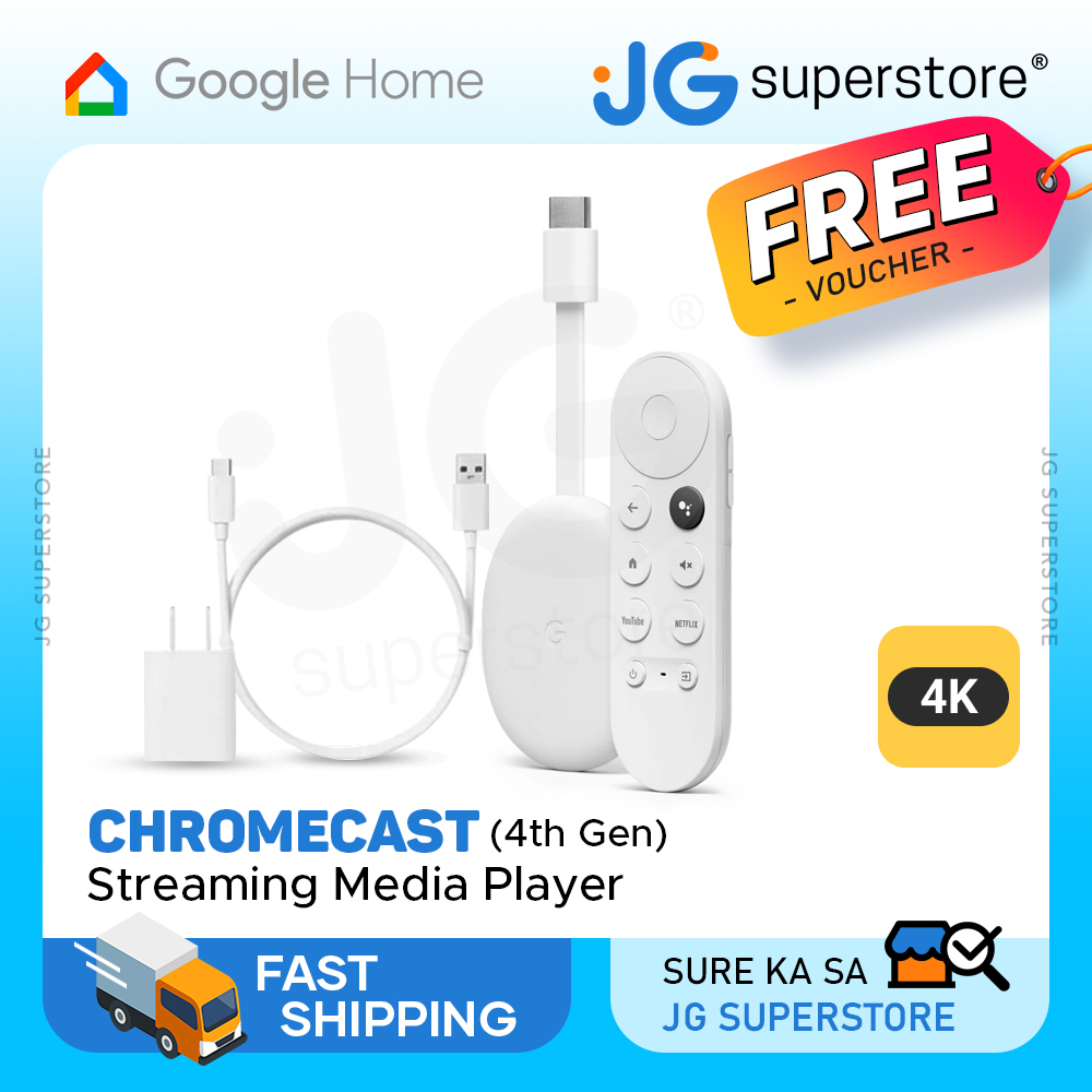 Google Chromecast with Google TV - 4K - Snow New India