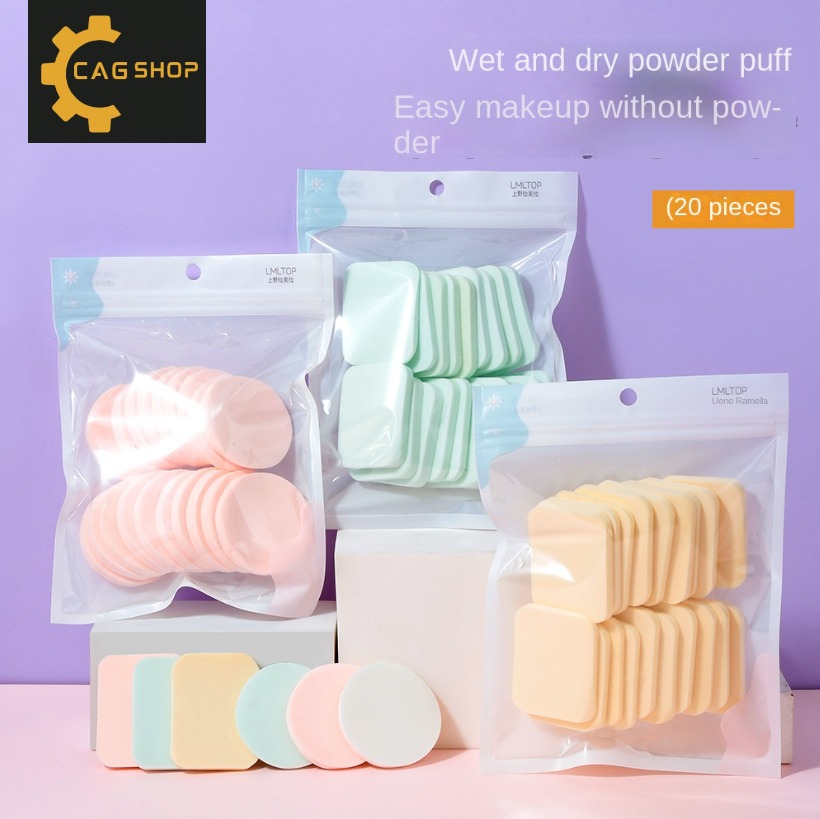 CAG Shop 20pcs Wet And Dry Use Makeup Sponge puff Two Shapes