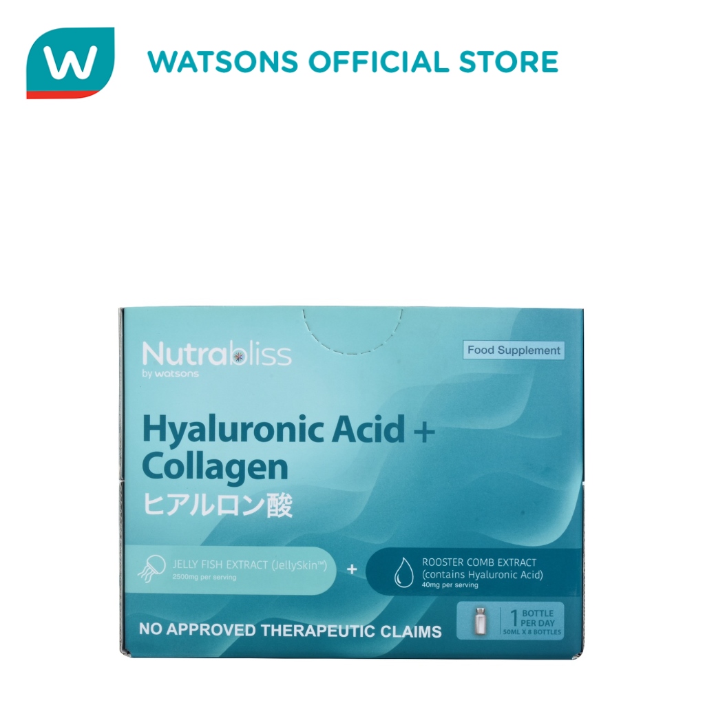 NUTRABLISS BY WATSONS Hyaluronic Acid Collagen Ready To Drink 1 Bottle