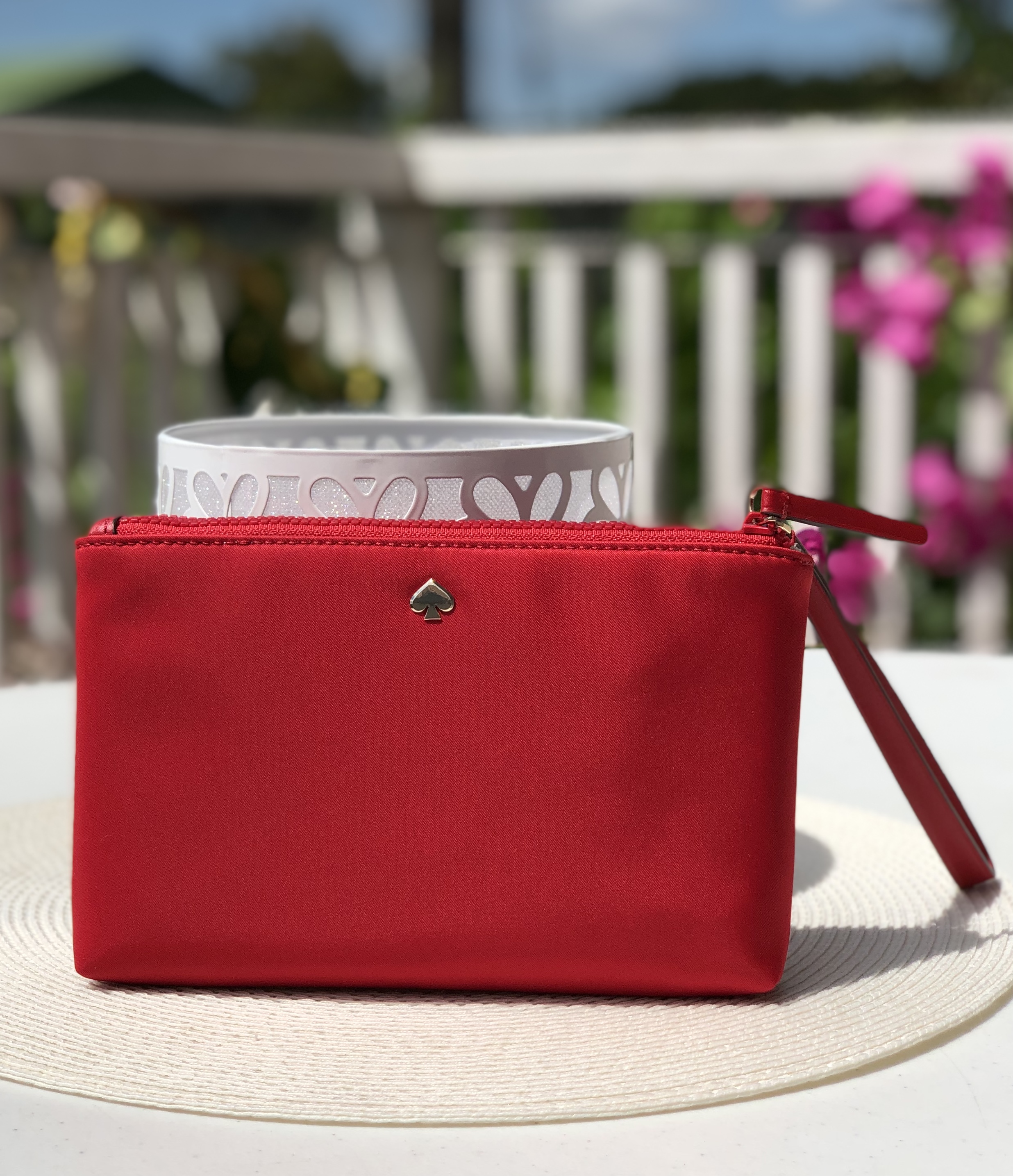 Kate spade double zip wristlet wallet sale